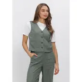 MSCH Copenhagen Dames Blazers Mschviana Ginia V Neck Waistcoat - Groen - Maat S