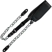 Richter 1951 Black & Silver Succubus Gitaarband met ketting en leren schouderstuk
