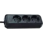 Brennenstuhl 1158620015 Stekkerdoos | Eco-Line | 3 Sockets | Zwart | 1,5 meter