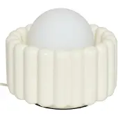 Atmosphera Lotta Wandlamp - Glas - Incl. lamp - Ø23xH20cm - Crème