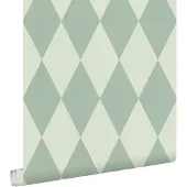 ESTAhome behang ruiten saliegroen - 50 x 900 cm - 131916