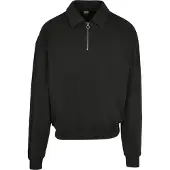 Urban Classics Sweatshirt 'Collar Crew' zwart
