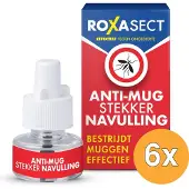 Roxasect 6x anti-mug stekker navulling - 6x30ml - Voordeelverpakking!