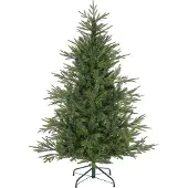 HOMCOM Kerstboom Kunststof, Metaal 95L x 95B x 150H cm Groen