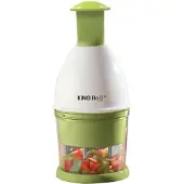King Hoff Premium Groentesnijder - Fruitsnijder - Hakker Perfecte snijresultaten - Eenvoudig in gebruik - RVS