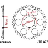 JT Sprockets JTR827.48 Kettingwiel