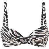 LASCANA Bikinitop crème / bruin / zwart