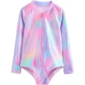Next Badpak aqua / geel / lavendel / lichtroze