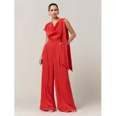 SAVEL Jumpsuit 'Erica' knalrood