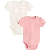 Cool Club Rompertje/body oudroze / pastelroze / wolwit