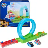 Spin Master - Pup Squad-reddingslooping - Baanspeelset met Pup Squad-speelgoedauto's van Chase en Marshall en voertuigwerper