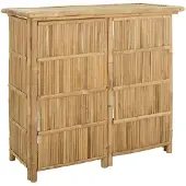 vidaXL Buiten Bartafel Naturel 115 x 55 x 105 cm Bamboe