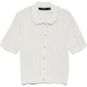 Vero Moda Gebreid vest 'VMLux' wit