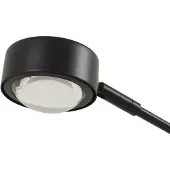 LINDBY Vloerlamp Jyla, zwart, Woon-/ Eetkamer, metaal, Modern, vloerlamp