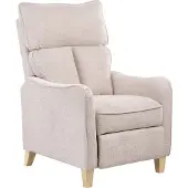 Beliani ROYSTON - Fauteuil - Lichtbeige - Polyester