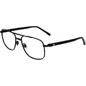 Lacoste L2302 N 57/18/145 Matte zwarte Metalen Bril MAN L2302 N