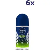 Nivea 6x Deo Roll-on Men - Fresh Power 50 ml