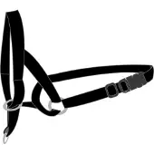 Flamingo Easy Leader - Hoofdhalsband Honden - Halsband Easy Leader Zwart Xs 32-42cm 15mm - 1st - 117290 - 1st