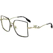 Karl Lagerfeld KL359 N 55/16/140 Glanzend Gouden Metalen Bril Vrouw KL359 N