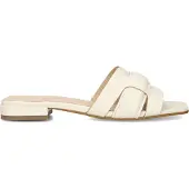 Stefano lauran Dames Slippers 24050 - Beige - Maat 37