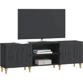 vidaXL TV Kast 150 x 31 x 50 cm Zwart Bewerkt hout