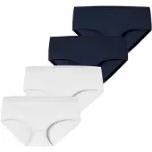 Schiesser Broekje ' Invisible Cotton ' nachtblauw / wit