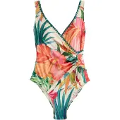 Next Shaping-badpak ecru / spar / watermeloen rood / lichtrood