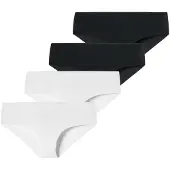 Schiesser Broekje ' Invisible Light ' zwart / wit