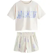 Next Nachtkledij 'Wicked' blauw / lichtgroen / sering / wit