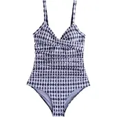 Next Shaping-badpak navy / lichtlila / wit