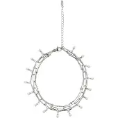 IZIA Armband zilver / parelwit