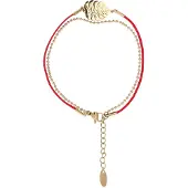 IZIA Armband goud / rood