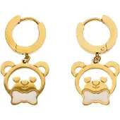 Mymo Oorbellen goud / wit