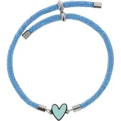 IZIA Armband lichtblauw / zilver