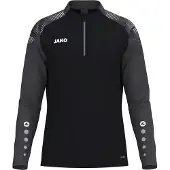 Jako Sonic Ziptop Heren - Zwart / Antraciet | Maat: XL