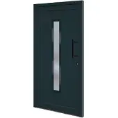 vidaXL Voordeur 108x200 cm PVC antracietkleurig
