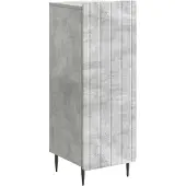 vidaXL Dressoir Betongrijs 34,5 x 33 x 92 cm Bewerkt hout