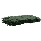 vidaXL Balkonscherm met bladeren Donkergroen 400 x 75 cm
