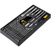 DeWalt gereedschapset met 341 onderdelen, verdeeld in 3 modules