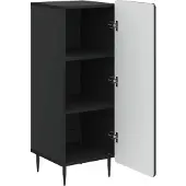 vidaXL Dressoir Zwart 34,5 x 33 x 92 cm Bewerkt hout