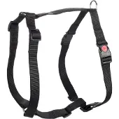 Flamingo Ziggi H-harnas - Harnas Honden - H-harnas Ziggi Zwart Xl 70-110cm 25mm - 1st - 126310 - 1st