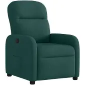 vidaXL Fauteuil verstelbaar stof donkergroen