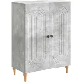 vidaXL Dressoir Betongrijs 66 x 34,5 x 90 cm Bewerkt hout