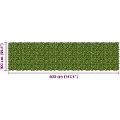 vidaXL Balkonscherm met bladeren Groen en Geel 400 x 100 cm