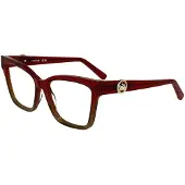 Longchamp LO2761 N 53/17/140 Transparant gradient rood/bruin Acetaat DAMES LO2761 N