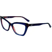 Karl Lagerfeld Bril - - KL6063 N - Blauwe trilayer - Zyl (plastic) - 54/17/140