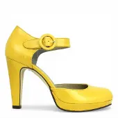 Noë Shoes Nabla Pump Sandalette Mustard