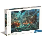 Clementoni - Puzzel - 6000 Stukjes - Zee gevecht - Puzzel Voor Volwassenen
