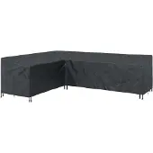 vidaXL Meubelbescherming Zwart 286 x 222 x 80 cm
