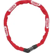 ABUS Kettingslot Steel-O-Chain 4804C – Cijferslot van speciaalstaal – beveiligingsniveau 3 – 75 cm – Rood